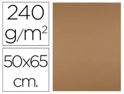 25h. cartulina Liderpapel 50x65cm. 240g/m² marrón escolar